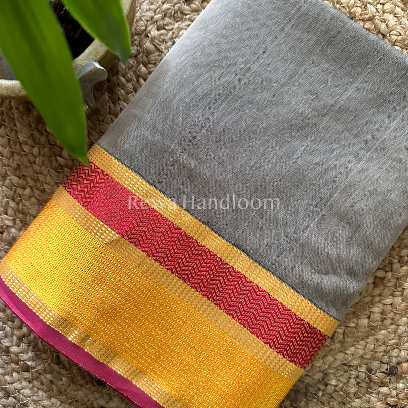 Maheshwari Ganga Jamuna Rewa Border Saree