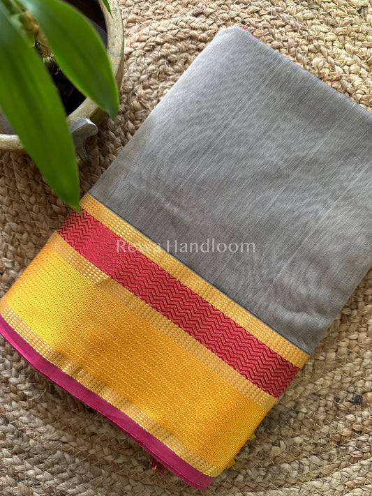 Maheshwari Ganga Jamuna Rewa Border Saree