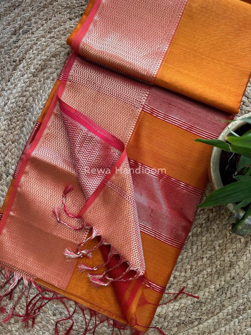 Maheshwari Zari Skirt Saree