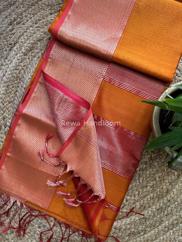 Maheshwari Zari Skirt Saree