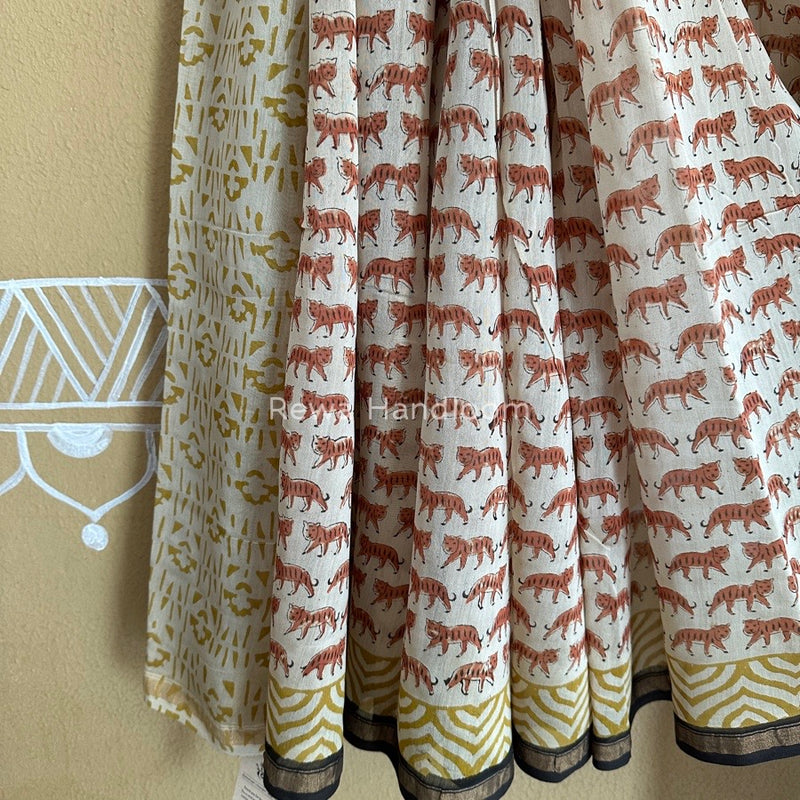  Chanderi Silk Printed Saree