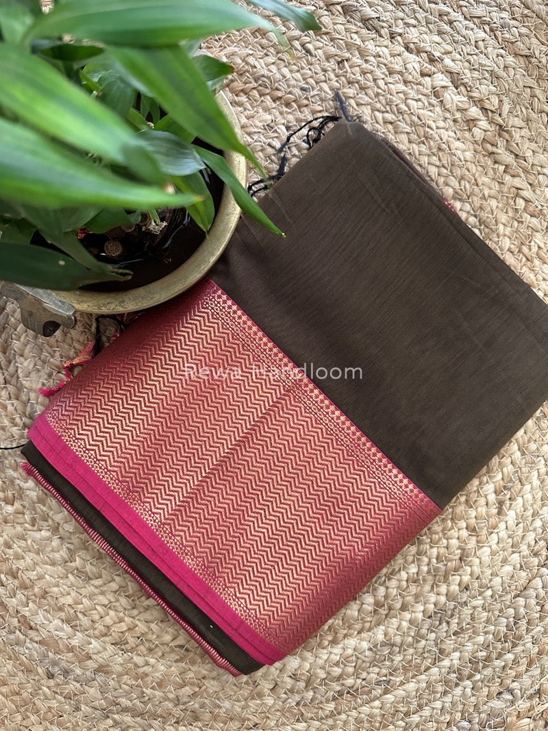 Maheshwari Green Zari Skirt Saree ZS060