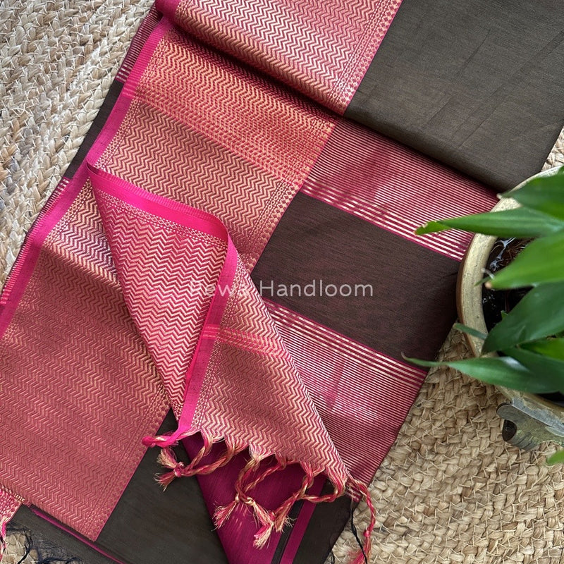 Maheshwari Zari Skirt Saree