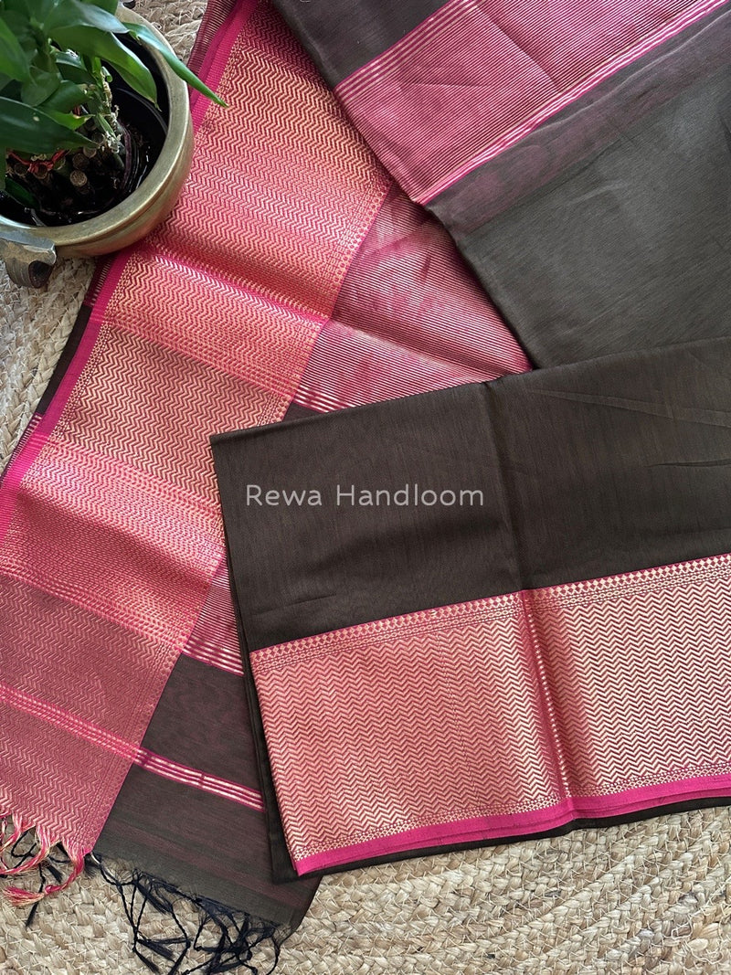 Maheshwari Green Zari Skirt Saree ZS060