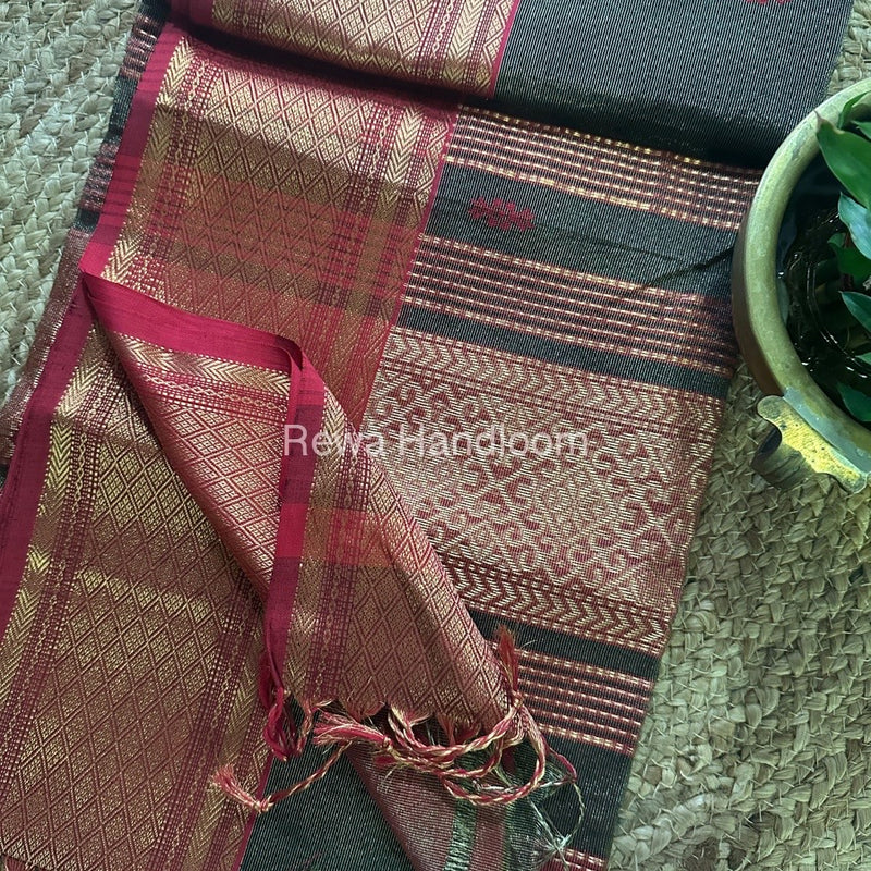Maheshwari Tissue Rich Pallu Saree