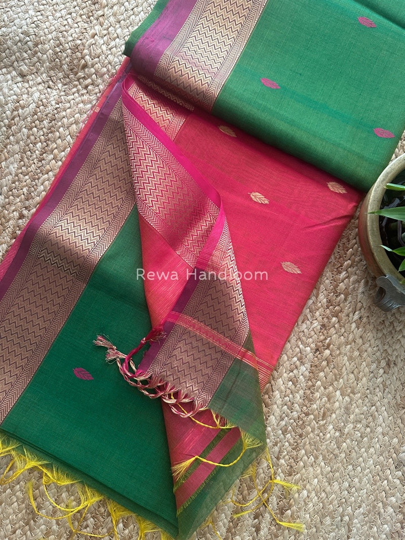 Maheshwari Flower Butti Saree