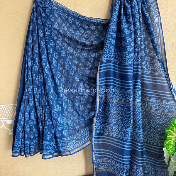  Chanderi Silk Printed Saree