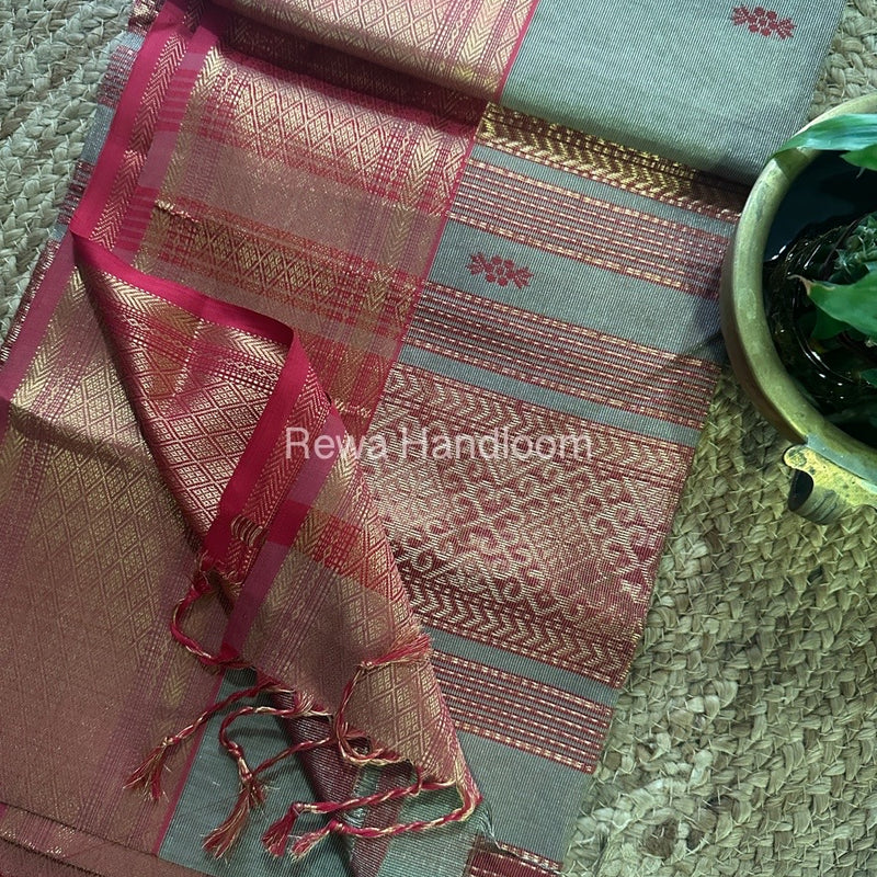 Maheshwari Tissue Rich Pallu Saree