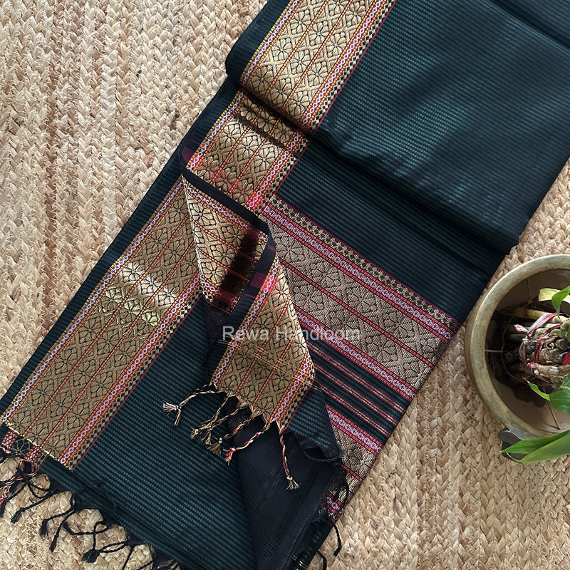 Maheshwari Garbha Reshami Rich Pallu Silk Saree