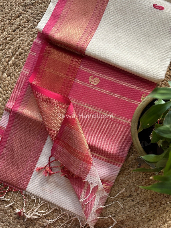 Maheshwari Tissue Butti Saree