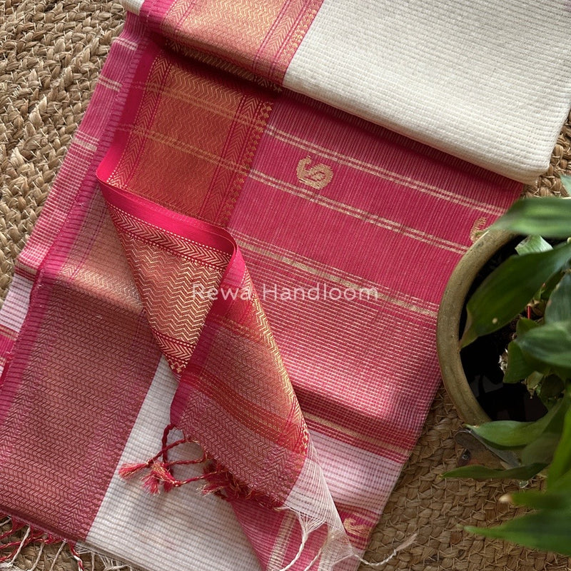 Maheshwari Tissue Butti Saree