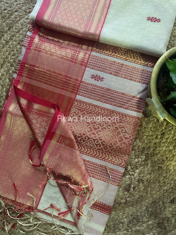 Maheshwari Tissue Rich Pallu Saree