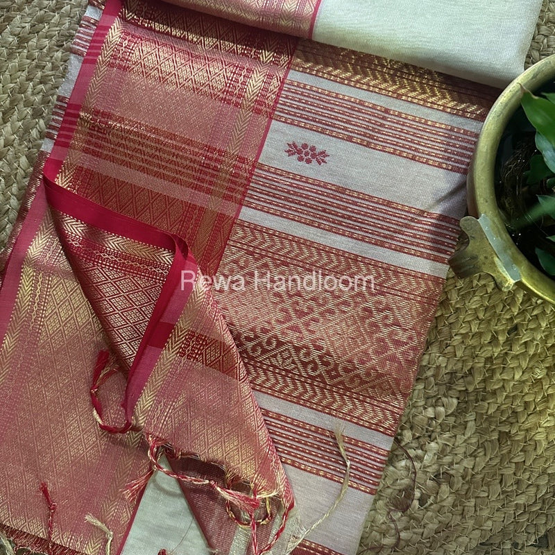 Maheshwari Tissue Rich Pallu Saree
