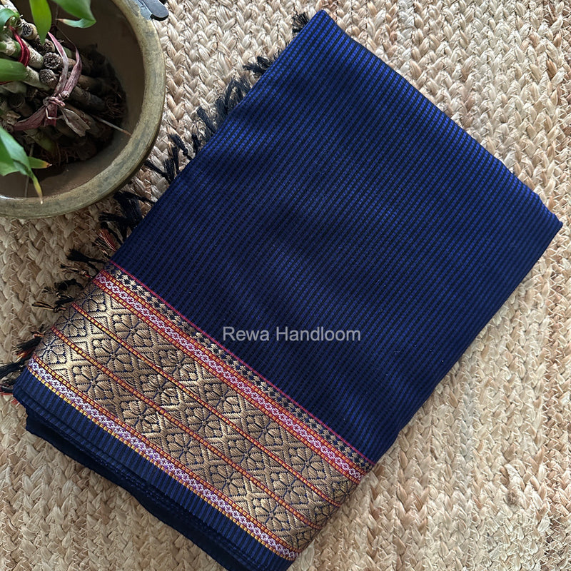 Maheshwari Violet Garbha Reshami Rich Pallu Silk Saree GRS018