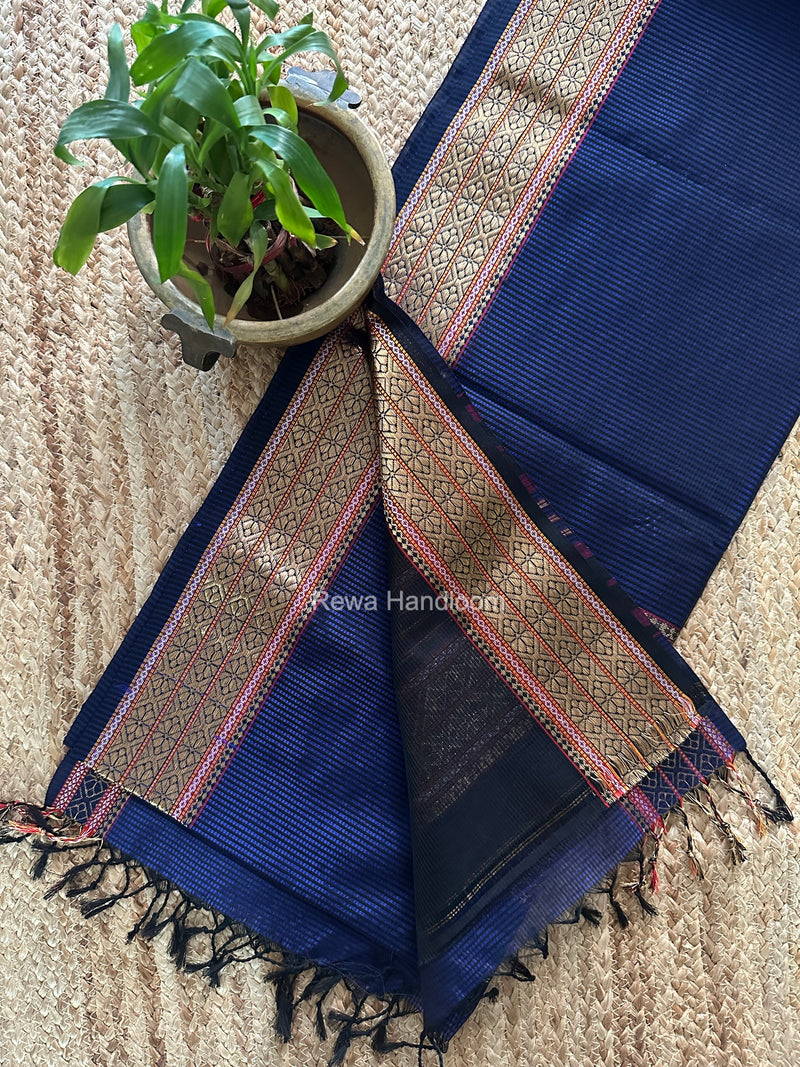 Maheshwari Violet Garbha Reshami Rich Pallu Silk Saree GRS018