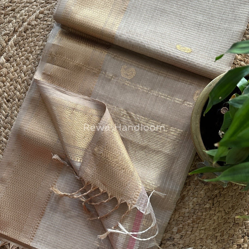 Maheshwari Tissue Butti Saree