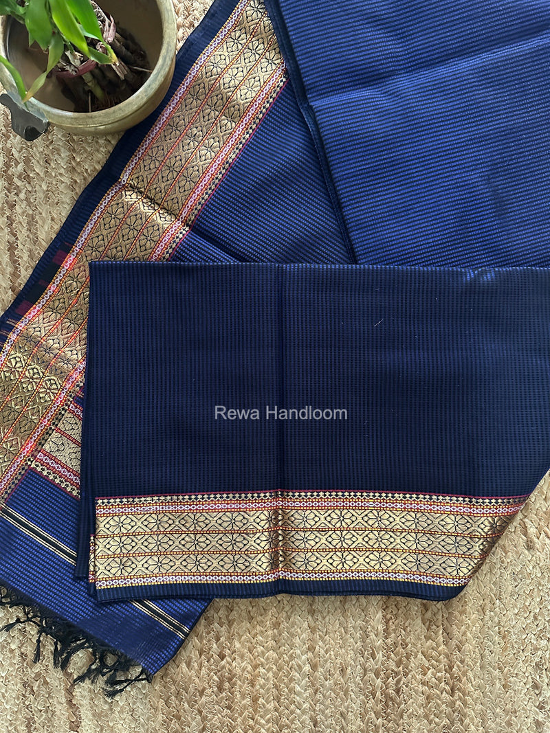 Maheshwari Violet Garbha Reshami Rich Pallu Silk Saree GRS018
