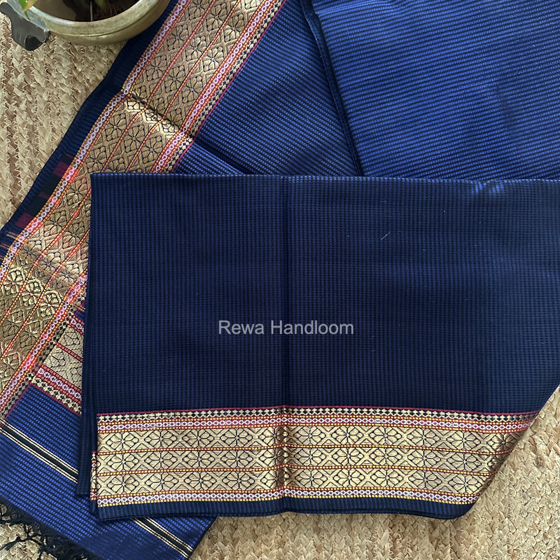 Maheshwari Violet Garbha Reshami Rich Pallu Silk Saree GRS018