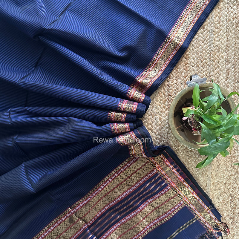 Maheshwari Violet Garbha Reshami Rich Pallu Silk Saree GRS018
