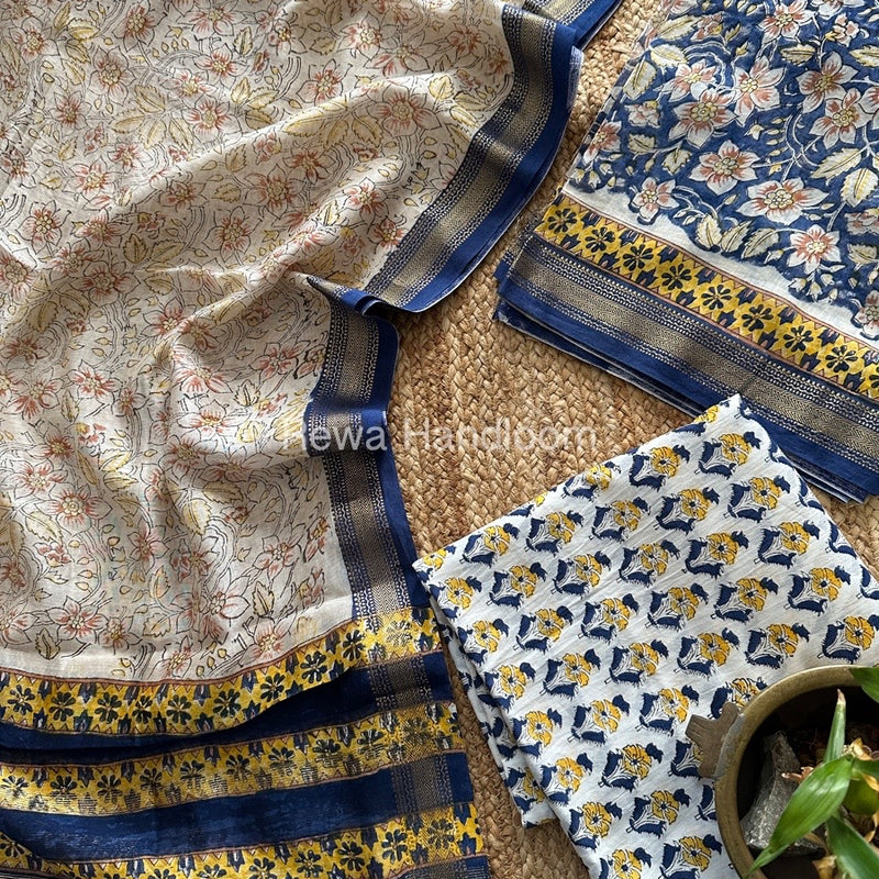  Chanderi Maheshwari Border Suit