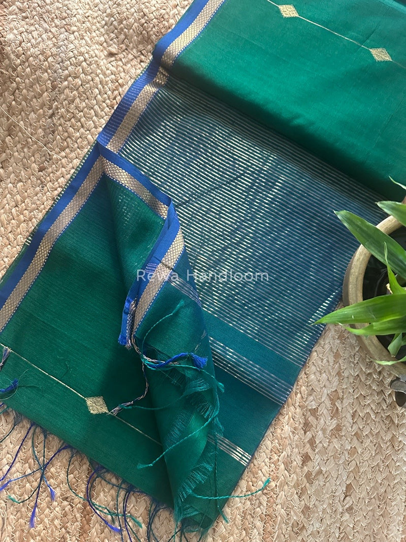 Lining Butti Shaded Maheshwari Saree
