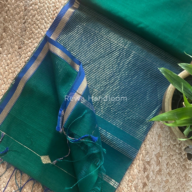 Lining Butti Shaded Maheshwari Saree