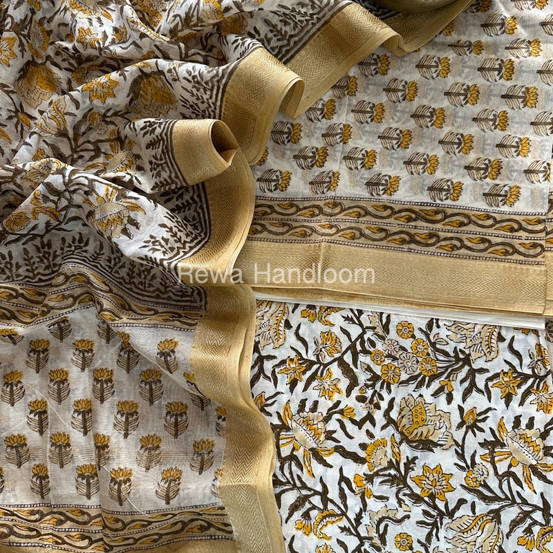  Chanderi Maheshwari Border Suit