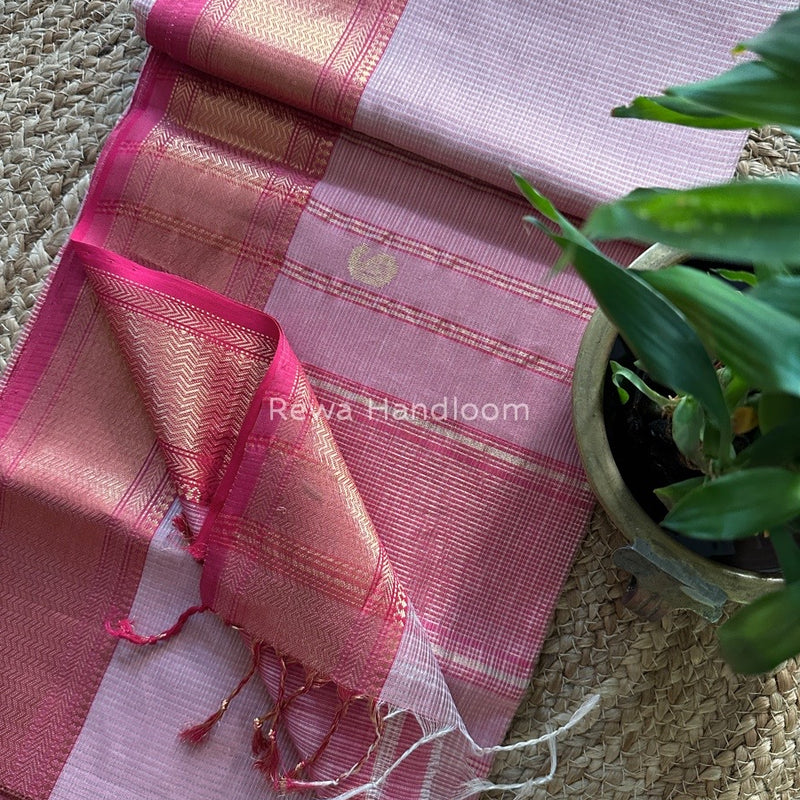 Maheshwari Tissue Butti Saree