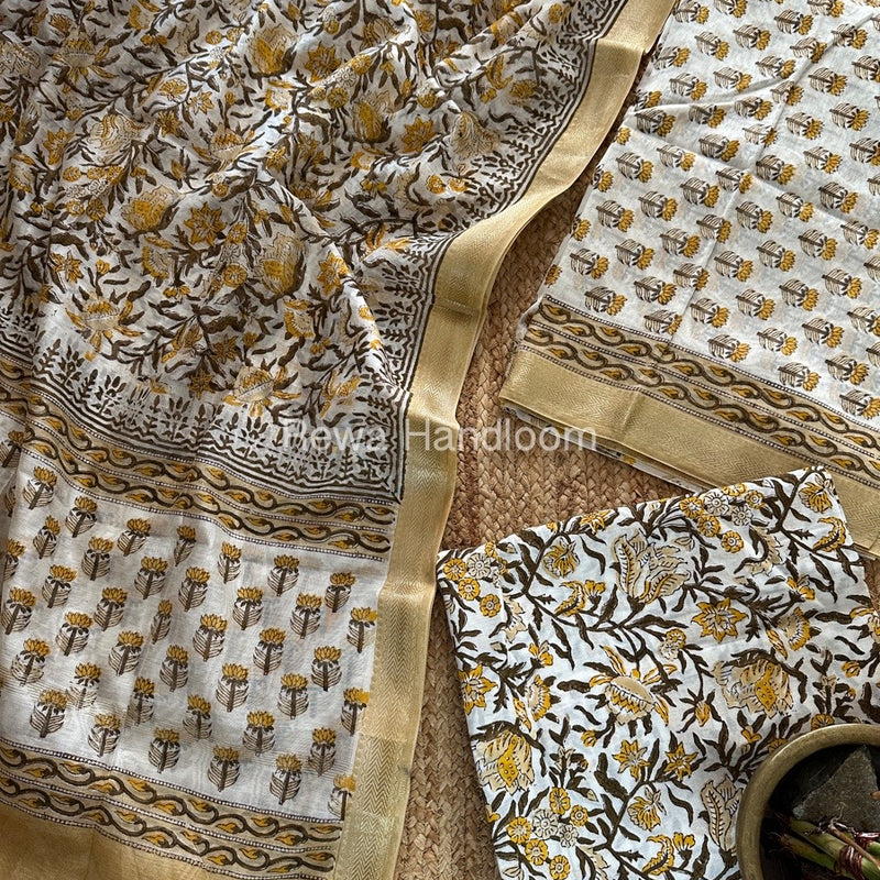  Chanderi Maheshwari Border Suit