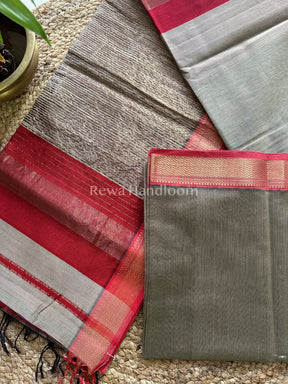 Maheshwari Tusser Rewa Border Saree GP05