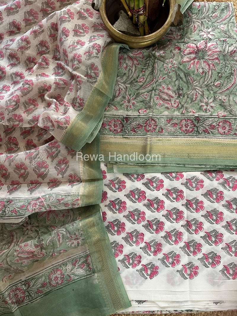  Chanderi Maheshwari Border Suit