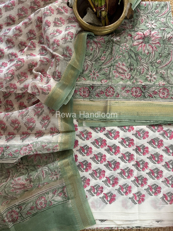  Chanderi Maheshwari Border Suit