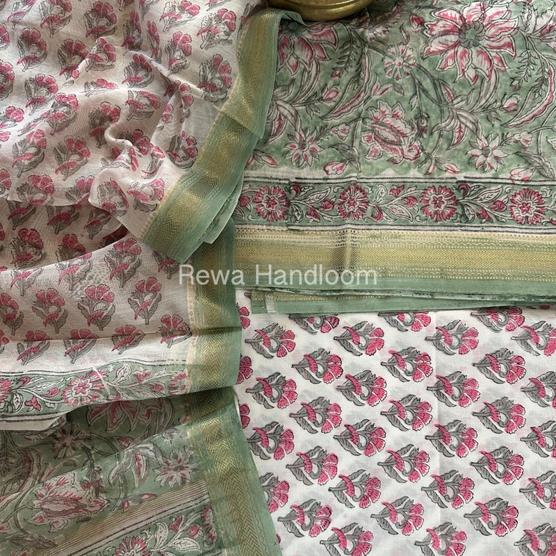  Chanderi Maheshwari Border Suit