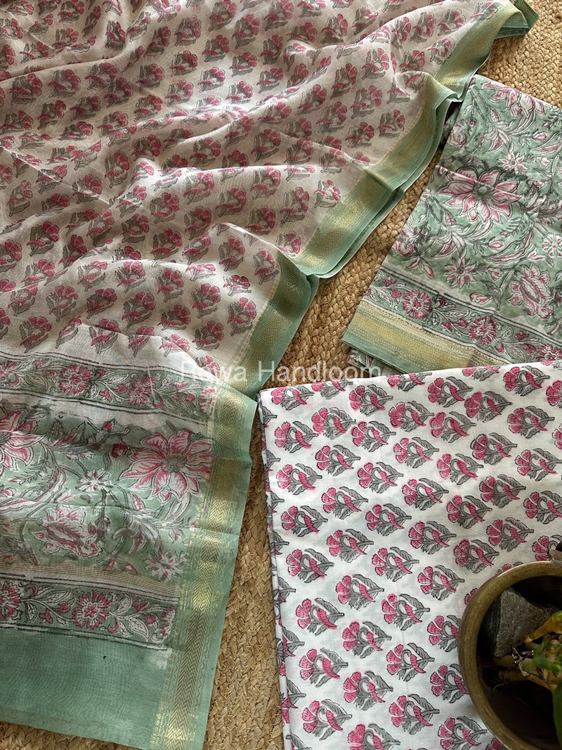  Chanderi Maheshwari Border Suit