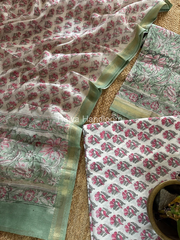  Chanderi Maheshwari Border Suit