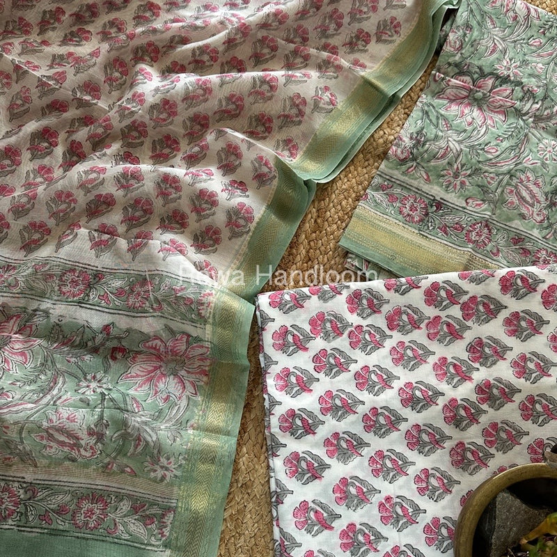  Chanderi Maheshwari Border Suit