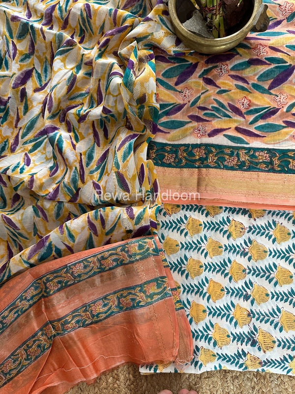  Chanderi Maheshwari Border Suit