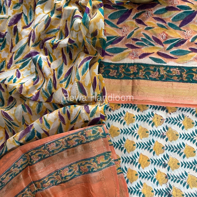  Chanderi Maheshwari Border Suit
