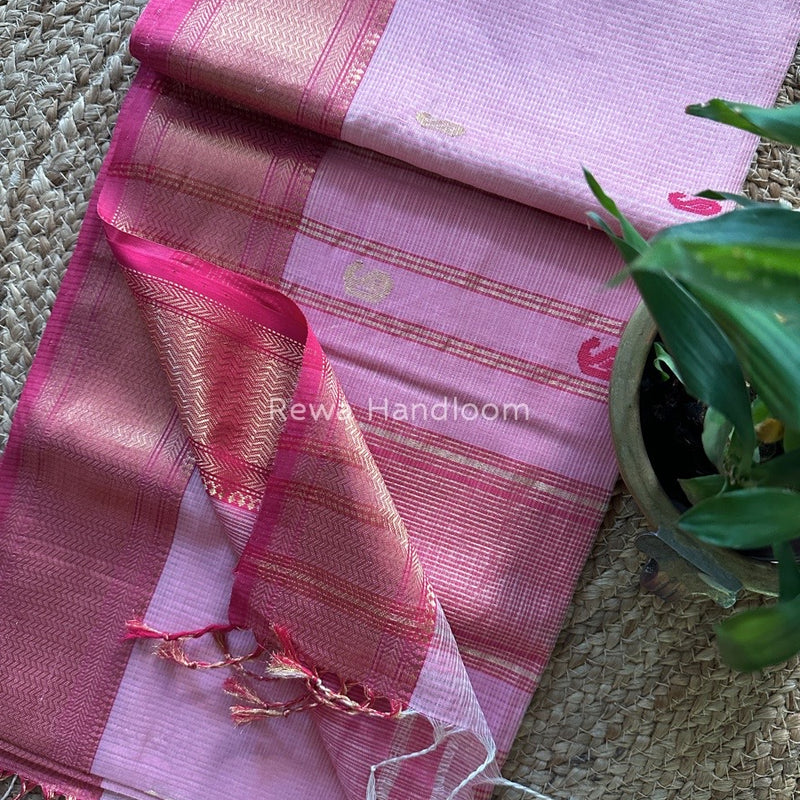 Maheshwari Tissue Butti Saree