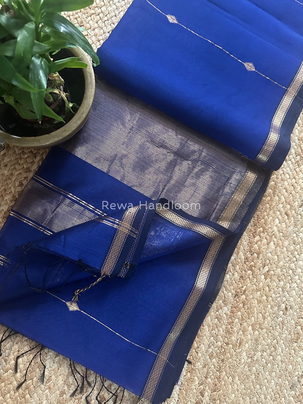 Lining Butti Shaded Maheshwari Saree