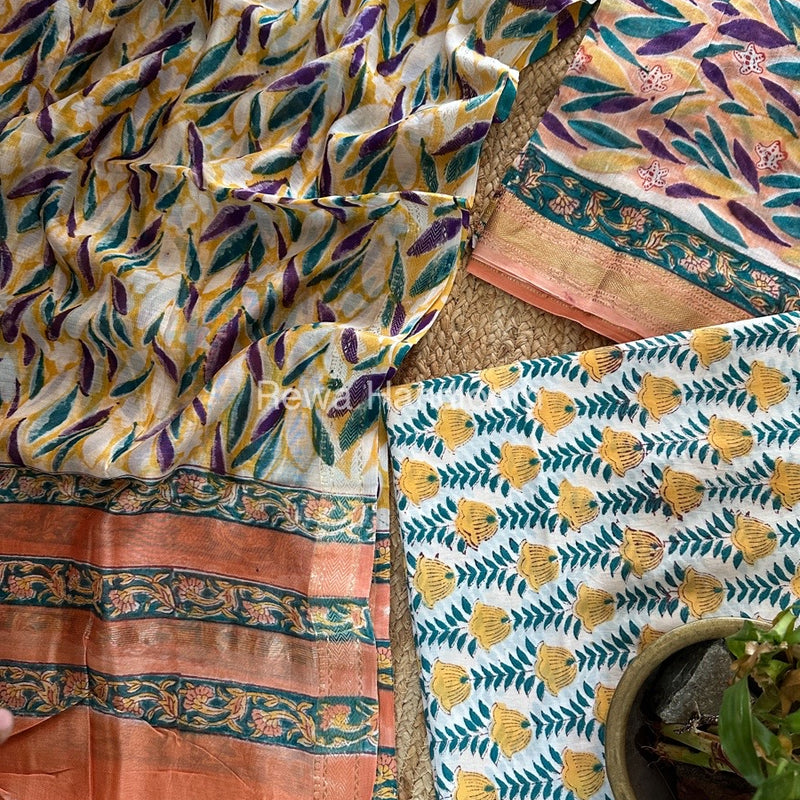  Chanderi Maheshwari Border Suit