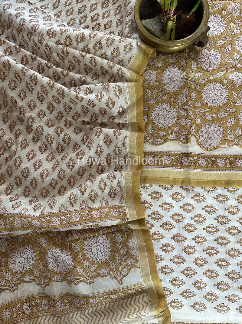  Chanderi Printed Suit