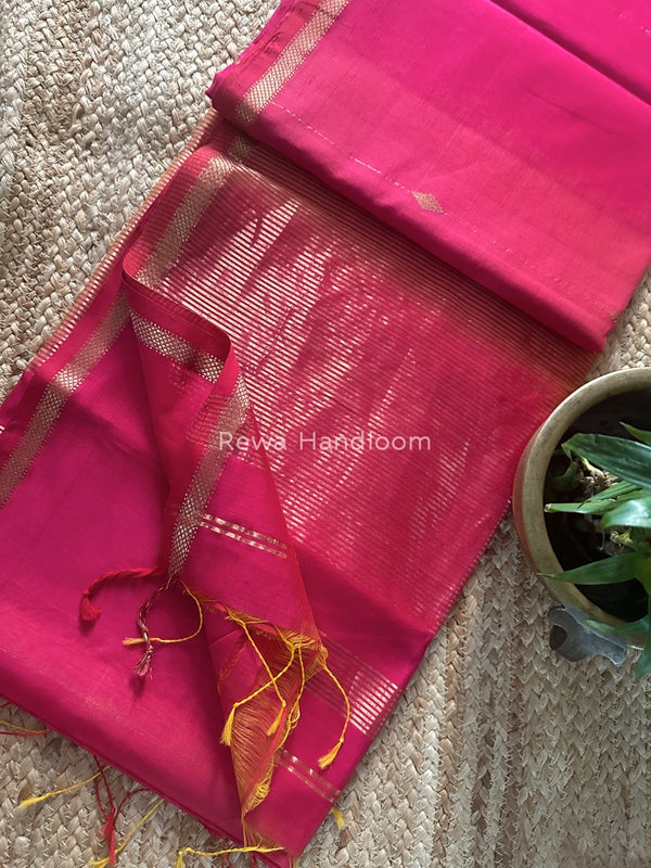 Lining Butti Shaded Maheshwari Saree