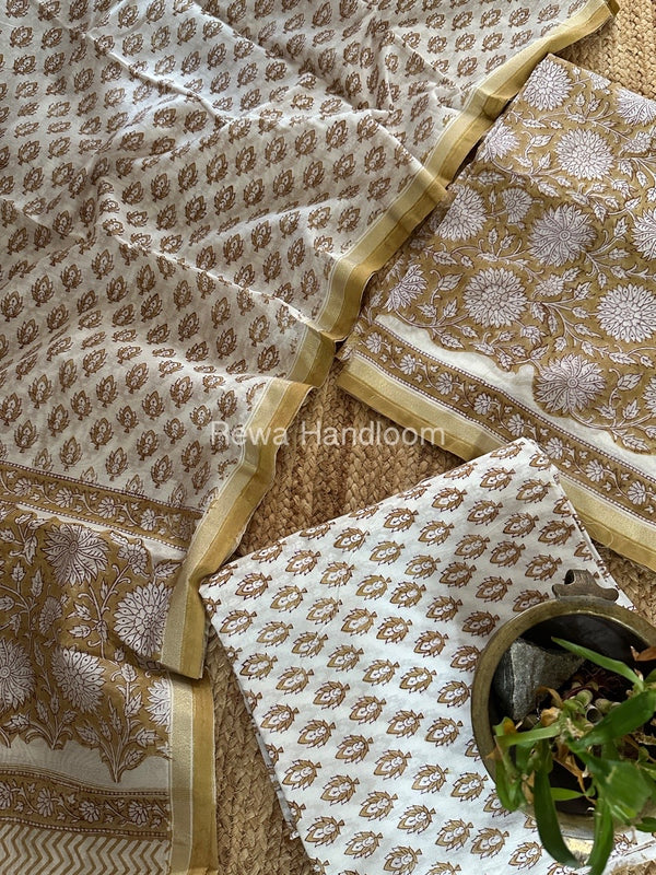  Chanderi Printed Suit