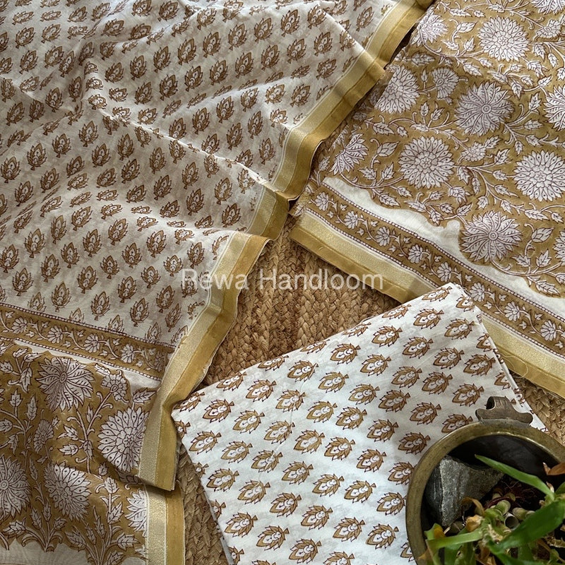  Chanderi Printed Suit