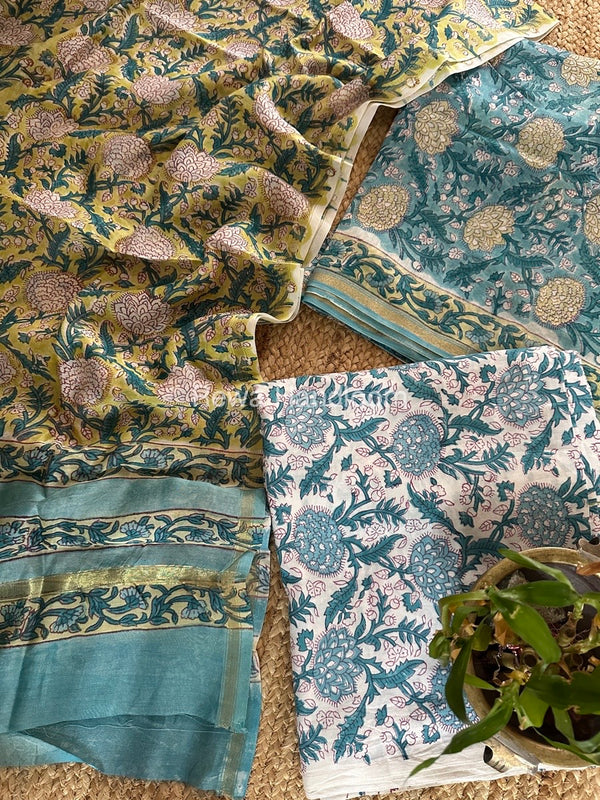  Chanderi Printed Suit