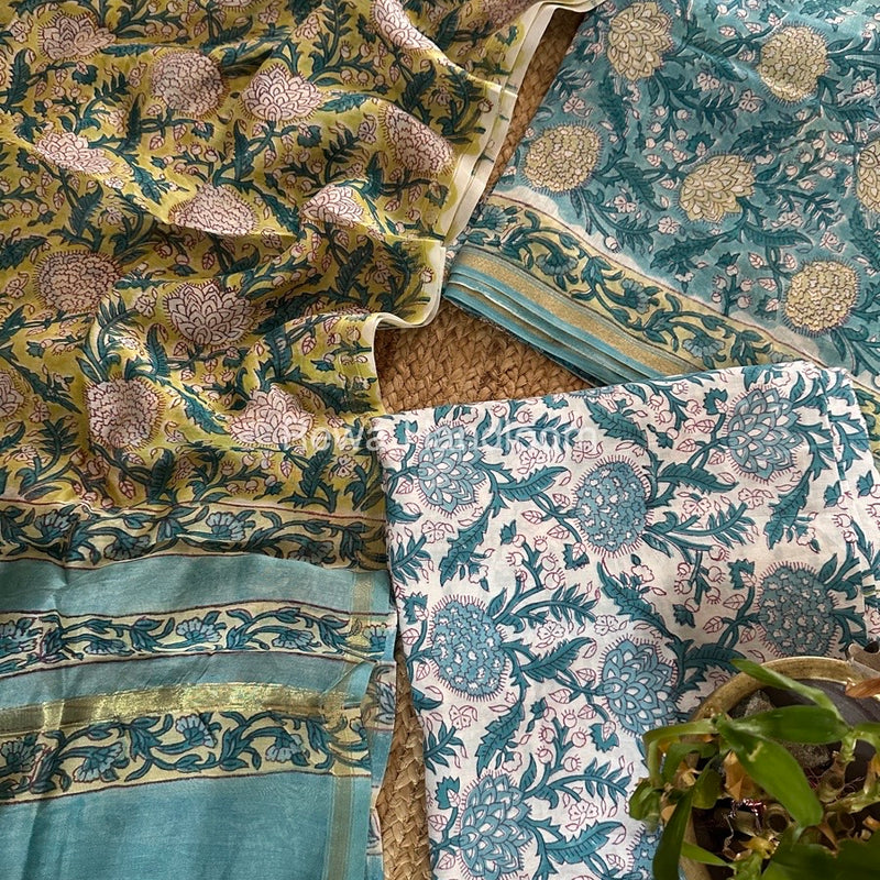  Chanderi Printed Suit
