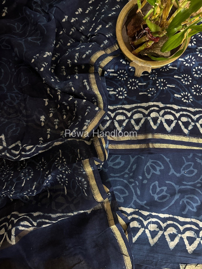  Chanderi Printed Suit