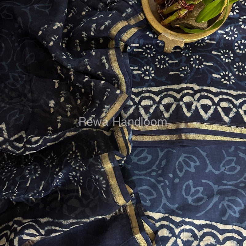  Chanderi Printed Suit
