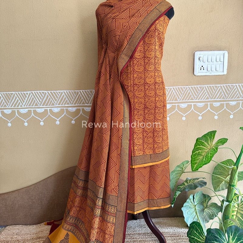 Bagh Print Cotton Suit